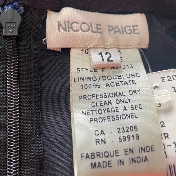 NICOLE PAIGE 100% Silk Multi Coloured Fully Sequin Skirt, US 12 - Picture 3 of 5